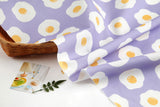 Fried Egg Patterned Fabric made in Korea by the Half Yard