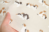 Dog Puppy Beagle Brothers Patterned Fabric made in Korea by the Half Yard