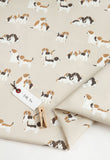 Dog Puppy Beagle Brothers Patterned Fabric made in Korea by the Half Yard