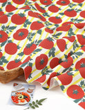 Juicy Tomato Patterned Fabric Cotton made in Korea by the Half Yard
