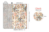 Little Kitty Baby Cat Patterned Fabric Cotton made in Korea by the Half Yard
