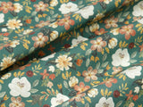 Embroidery Style Flower Patterned Fabric Cotton made in Korea by the Half Yard