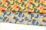 Ether Floral Garden Flower Patterned Fabric Cotton made in Korea by the Half Yard