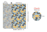 Ether Floral Garden Flower Patterned Fabric Cotton made in Korea by the Half Yard