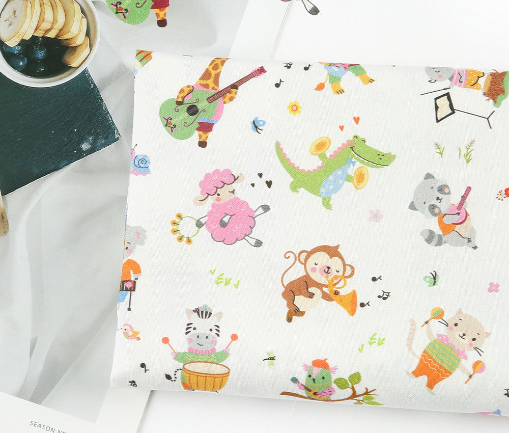 鱗片圖案織物數位紡織印花在韓國由 Half Yard 印刷