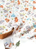 Cute Indian Costume Play Animals Fabric Digital Textile Printing printed in Korea by the Half Yard
