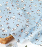 Ribbon Lamb Sheep Fabric DTP printed in Korea by the Half Yard