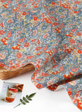 Red Flower Garden Fabric Digital Textile Printing printed in Korea by the Half Yard