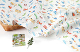 Little Vehicles Bus Car Airplane Ship Fabric Digital Textile Printing printed in Korea by the Half Yard