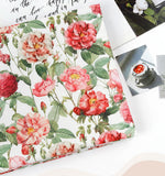 Crimson Bloom Fabric Digital Textile Printing printed in Korea by the Half Yard