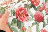 Crimson Bloom Fabric Digital Textile Printing printed in Korea by the Half Yard
