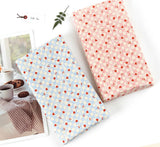 Heart & Cherry in Square Box Patterned Fabric DTP printed in Korea by the Half Yard
