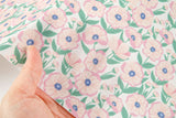 Blush Flower Patterned Fabric DTP printed in Korea by the Half Yard