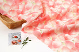 Squishy Peach Patterned Fabric DTP printed  in Korea by the Half Yard