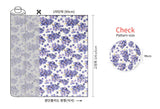 Sweet Grape Patterned Fabric DTP printed  in Korea by the Half Yard