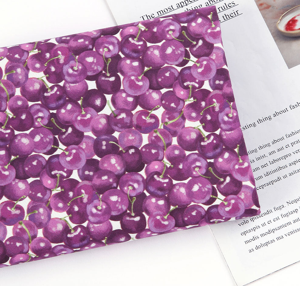 Sweet Grape Patterned Fabric DTP printed  in Korea by the Half Yard (Copy)