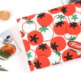 Fresh Tomato Patterned Fabric DTP printed  in Korea by the Half Yard