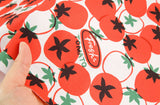 Fresh Tomato Patterned Fabric DTP printed  in Korea by the Half Yard