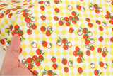 Tomato Square Box Patterned Fabric DTP printed  in Korea by the Half Yard