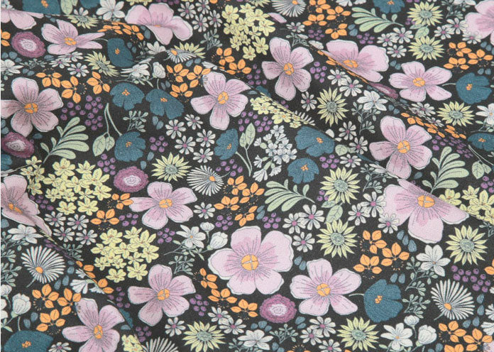 Ideale Flower Garden Patterned Fabric Cotton made in Korea by the Half Yard