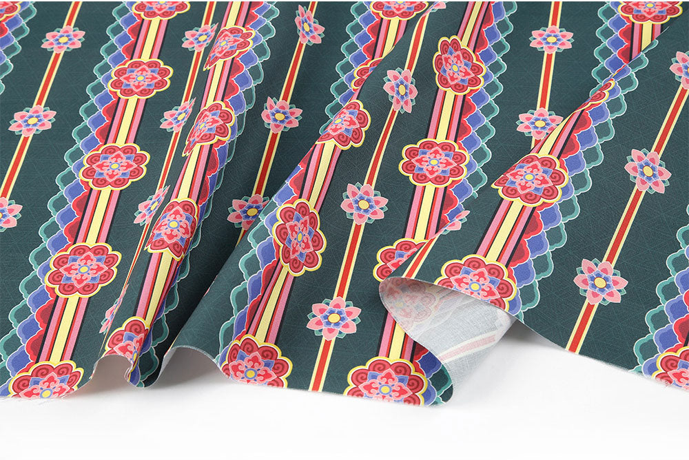 韓国で半ヤード単位で印刷された鱗模様のデジタルテキスタイルプリント生地