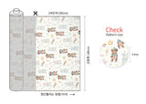 Cute Baby Animals Patterned Linen OEKO-TEX Fabric made in Korea by the Yard 90cm x 140cm or 36"x 55"