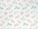 Pretty Flower Patterned Linen OEKO-TEX Fabric made in Korea by the Yard 90cm x 140cm or 36"x 55"
