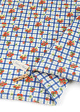 Tomato Picnic Check Linen Patterned OEKO-TEX Fabric made in Korea, Half Yard 90cm x 140cm or 36"x 55"