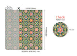 Korea Traditional Design Dancheong Peony Patterned Linen OEKO-TEX Fabric made in Korea by the Yard 90cm x 140cm or 36"x 55"