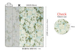 Hydrangea Flower Patterned Organic 40s Fabric made in Korea by the Yard 36" by 55" or 90cm x 140cm
