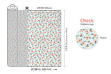 Spring Flower Patterned Organic 40s Fabric made in Korea by the Yard 36" by 55" or 90cm x 140cm