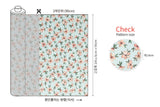 Spring Blooming Flower Patterned Fabric Cotton made in Korea by the Half Yard
