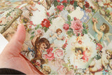 Vintage Lovely Cupid Baby Angel Fabric made in Korea by the Half Yard