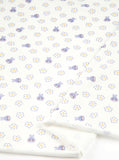 Single Circular Knitting Blossom Rabbit Patterned Fabric Cotton made in Korea by the Yard