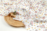 Summer Cooling Viscose Rayon Floral Botanical Design Fabric made in Korea by the Yard
