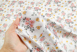 Summer Cooling Viscose Rayon Floral Botanical Design Fabric made in Korea by the Yard