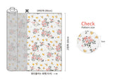 Summer Cooling Viscose Rayon Floral Botanical Design Fabric made in Korea by the Yard