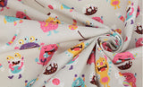 Sweet Monster Patterned Fabric made in Korea by the Half Yard