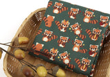 Lovely Lesser Panda Patterned Fabric made in Korea by the Half Yard