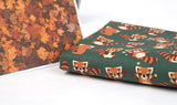 Lovely Lesser Panda Patterned Fabric made in Korea by the Half Yard