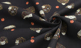 Hedgehog Apple patterned Fabric made in Korea by Half Yard Digital Textile Printing
