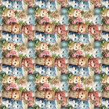 韓国で半ヤード単位で印刷された鱗模様のデジタルテキスタイルプリント生地