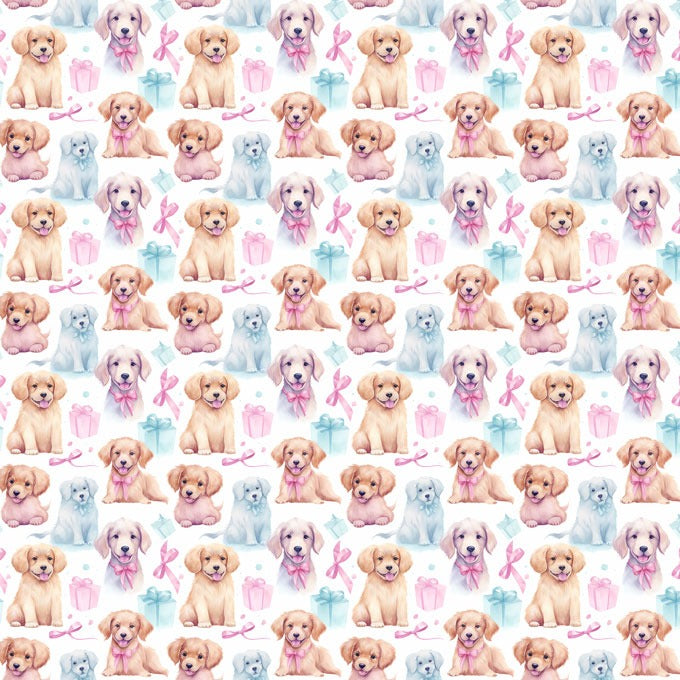 Custom made Fabric Happy Dog Puppy Design Theme E-DTP made in Korea by the Yard