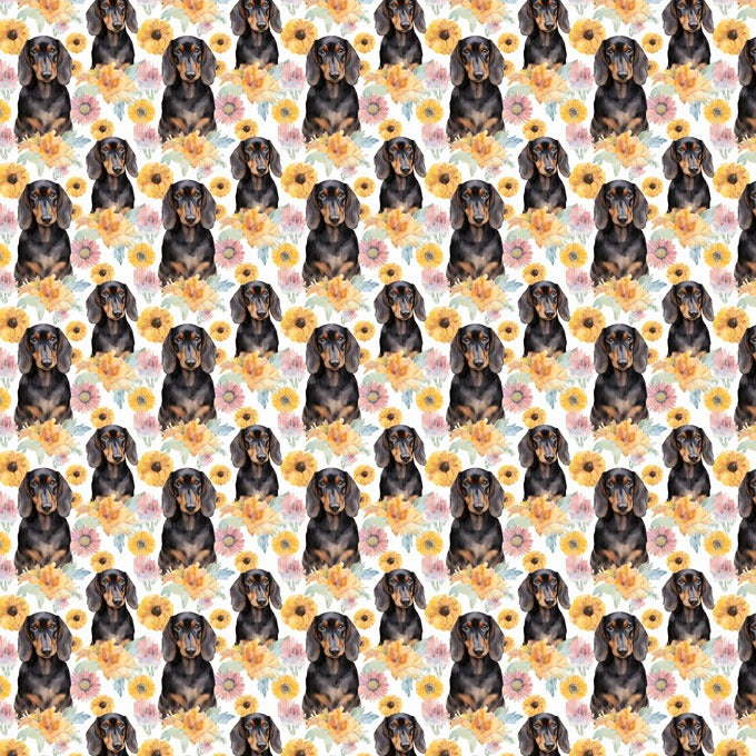 Custom made Fabric My Friends Dog Puppy Design Theme E-DTP made in Korea by the Yard
