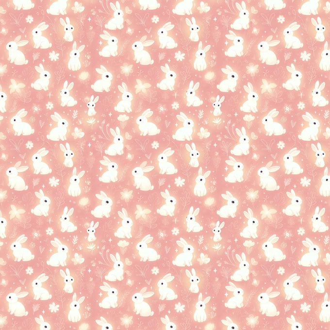 Custom made Fabric Lovely Rabbit Bunny Design Theme E-DTP made in Korea by the Yard