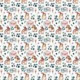 Custom made Fabric Lovely Rabbit Bunny Design Theme E-DTP made in Korea by the Yard