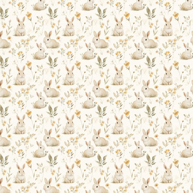 Custom made Fabric Cute Rabbit Bunny Design Theme E-DTP made in Korea by the Yard