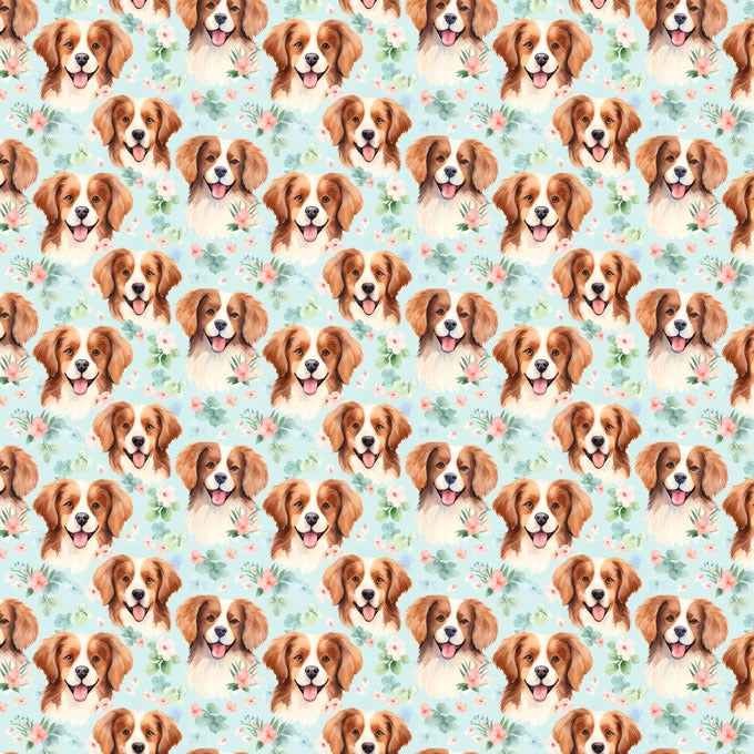 Custom made Fabric Cute Dog Puppy Design Theme E-DTP made in Korea by the Yard