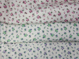 Petite Rose Flower Patterned Double Gauze Fabric made in Korea by the Yard 36" x 59" or 90 x 150cm