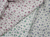 Petite Rose Flower Patterned Double Gauze Fabric made in Korea by the Yard 36" x 59" or 90 x 150cm